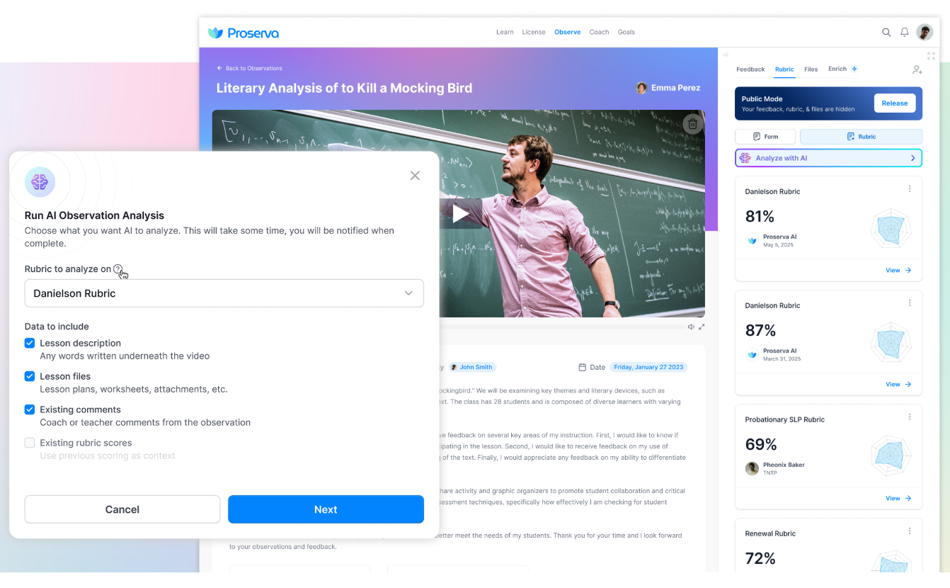 Evaln.ai platform interface